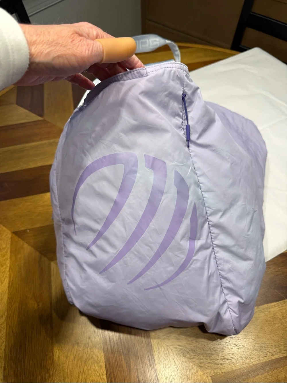 MPG Lavender Duffel Bag with Branded Webbing Strap